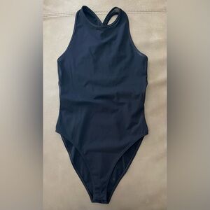 Zara Black Cross-Back Bodysuit